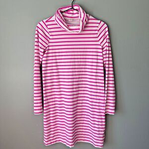 Crewcuts Hot Pink Striped Long Sleeve Dress Girls Size 12